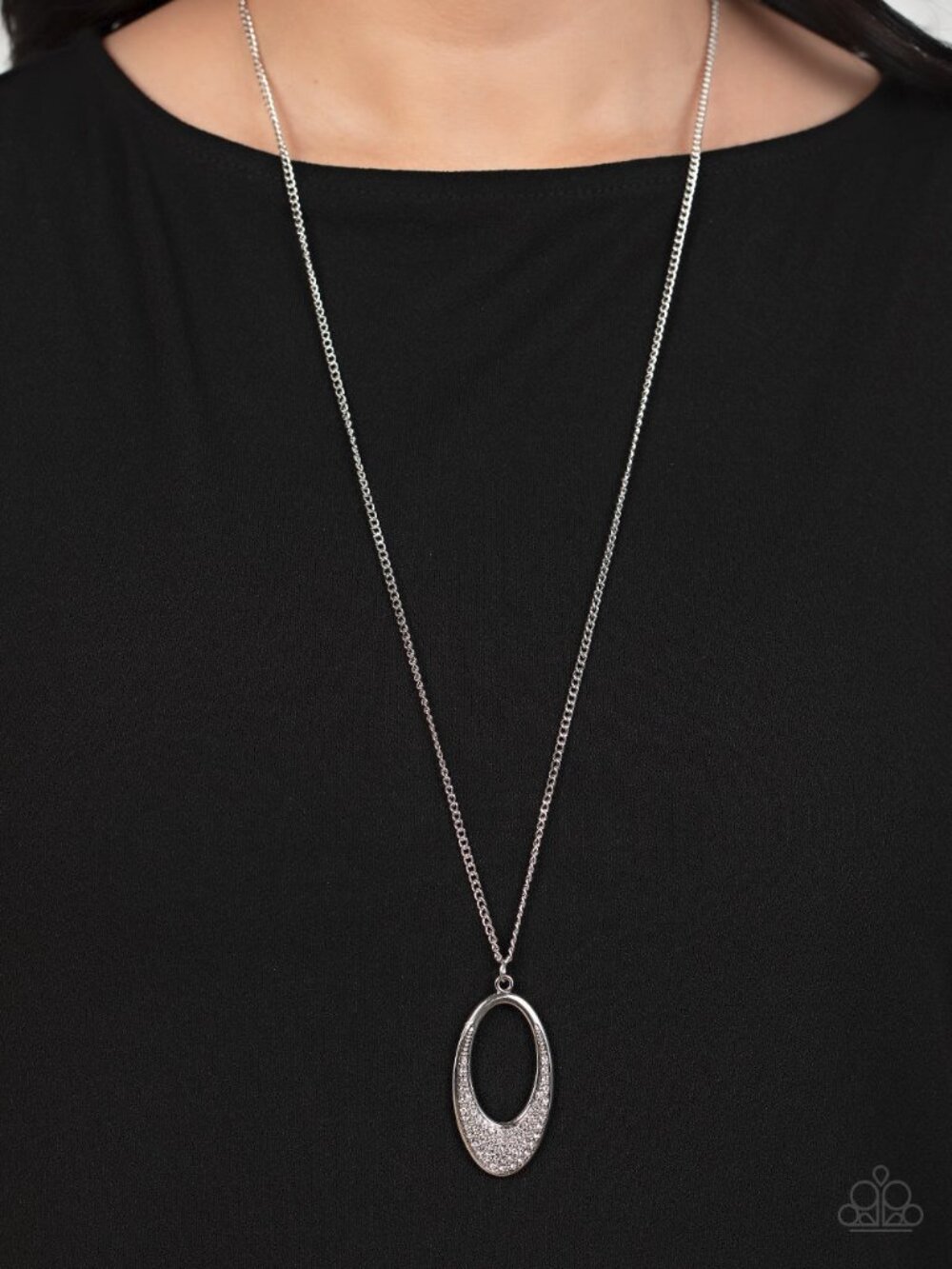 Paparazzi Jewelry Accessories - Dip Into Dazzle - White Necklace - Vintage